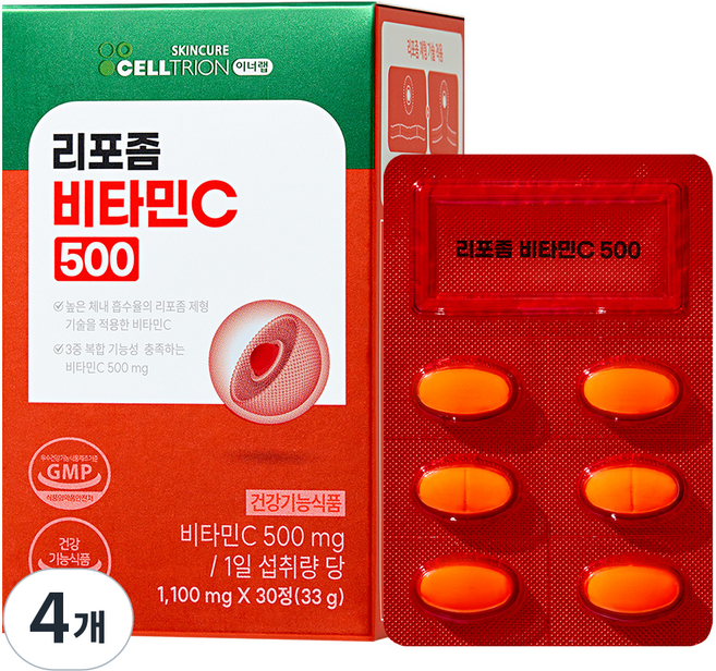 이너랩 리포좀 비타민C 500, 30정, 4개