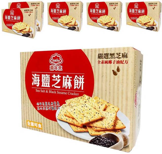 喜年來 海鹽芝麻餅, 72g, 6盒