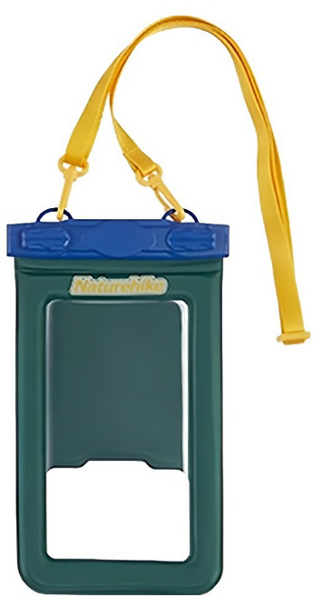 Naturehike 挪客 夾棉充氣浮力IPX8可觸控手機防水袋 BS015 23 x 13.5 x 1.5cm, 馬爾斯綠, 1個