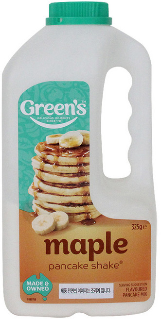 그린스 메이플 팬케이크 쉐이크, 325g, 1개