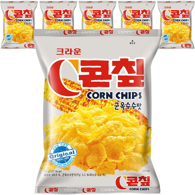 콘칲 군옥수수, 70g, 6개