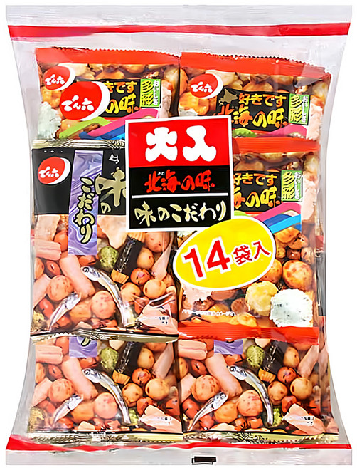 DENROKU 傳六 二色綜合豆果子, 341.6g, 1袋