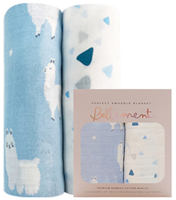 벨몽 뱀부 코튼 머슬린 퍼펙트 스와들 블랭킷 2종