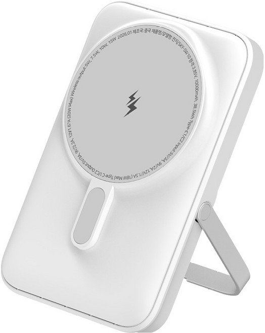 스카이 필 솔리드 반고체 맥세이프 10000mAh PD 20W 보조배터리, 화이트, SKY-SW10