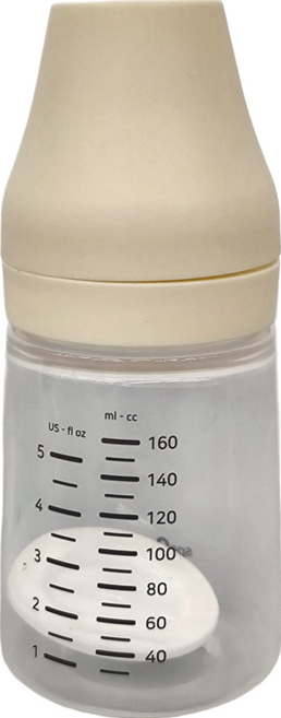 speCtra 貝瑞克 寬口吸奶器專用奶瓶 160ml, 1個, 透明
