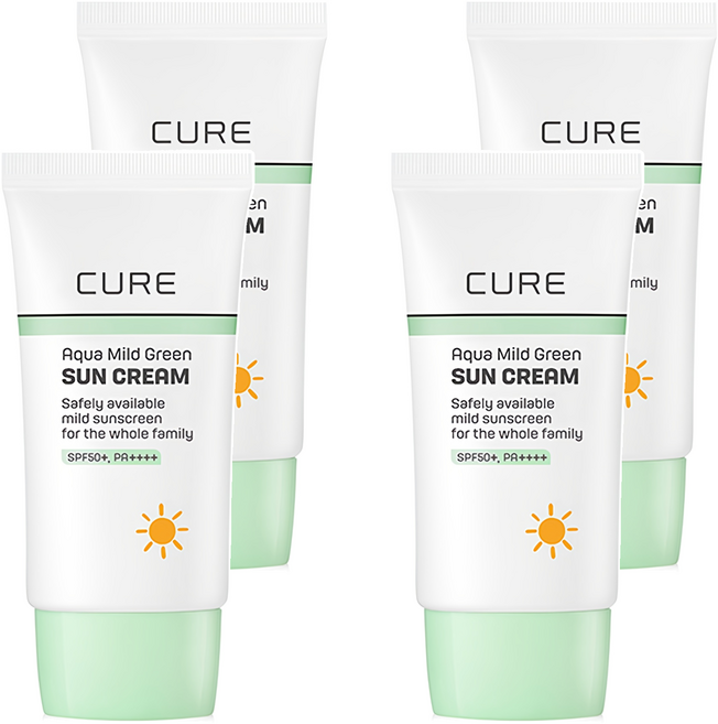 金正文蘆薈水溫和綠色防曬乳 SPF50+ PA++++, 40ml, 4個