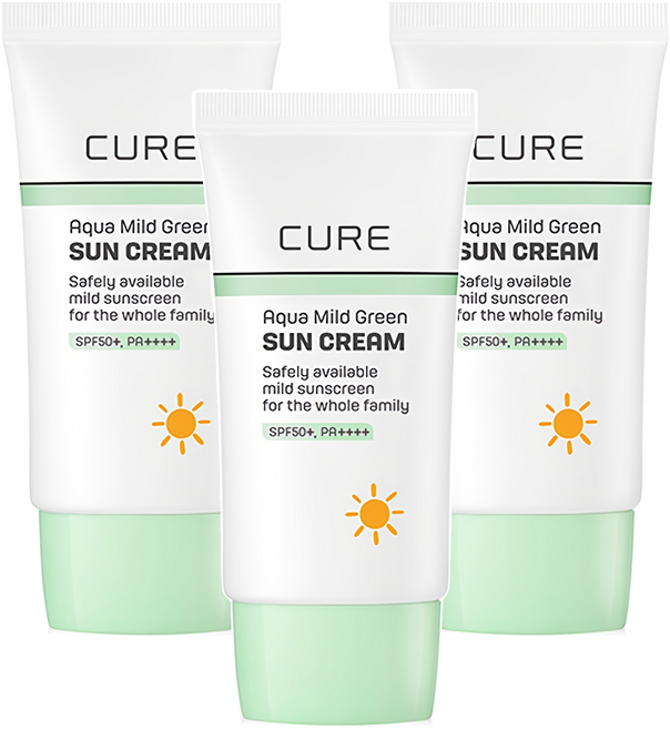 金正文蘆薈水溫和綠色防曬乳 SPF50+ PA++++, 40ml, 3個