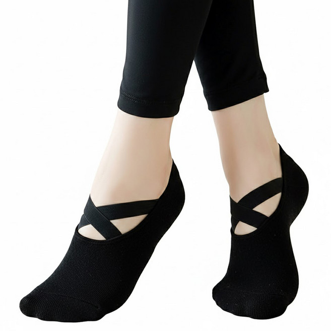 NICOFUN 愛定做 加厚毛巾底芭蕾舞鞋防滑瑜珈短襪 女襪 FYK24YOGA07 35g