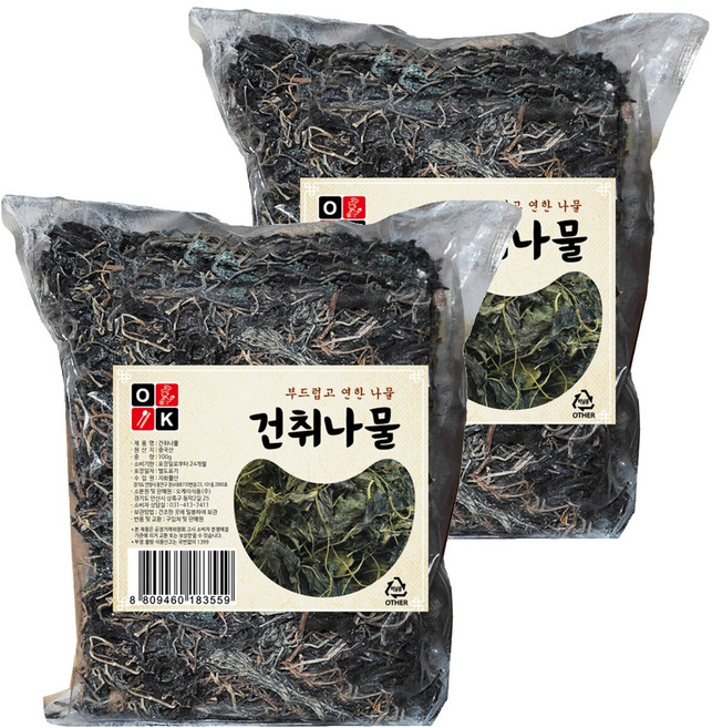 오케이식품 건취나물, 100g, 2개