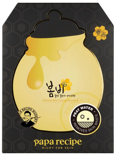 파파레서피 봄비 블랙 꿀단지 마스크팩, 10개입, 1개