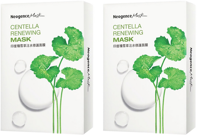 Neogence 霓淨思 印度積雪草注水修護面膜, 8片, 2盒