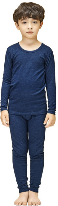 유니프랜드 아동용 히트 바이로프트 웜 9부 발열 실내복 상하세트