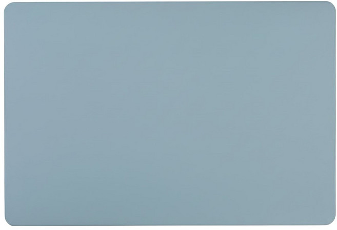 小麥購物 北歐簡約風防油防水皮革隔熱餐墊4件組 L956, 1組, 45 x 30cm, 藍色