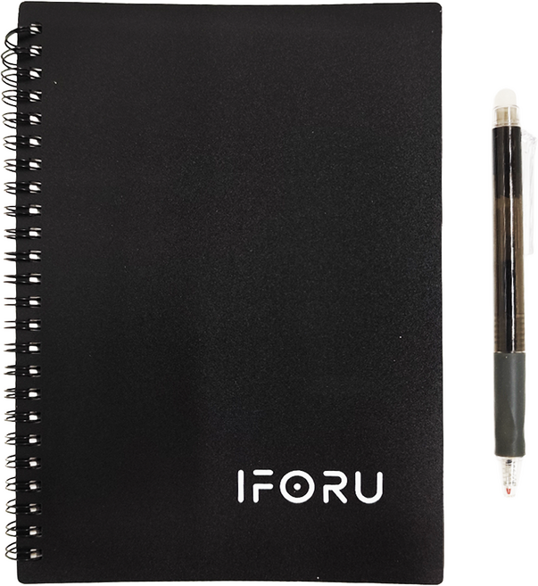 智慧型環保筆記本 A5, 黑色, 1組