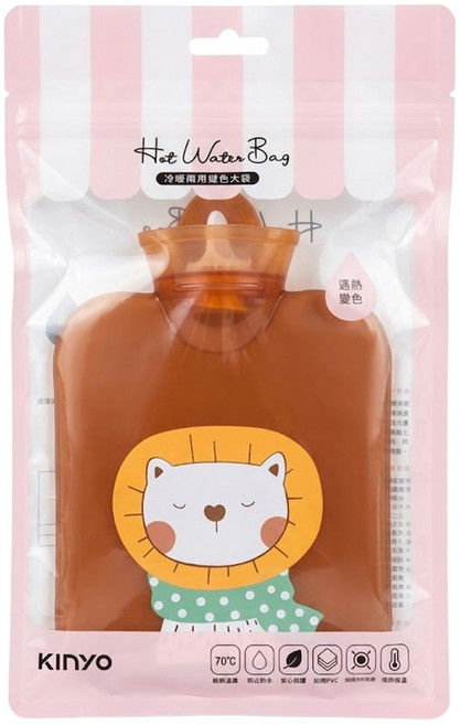 Kinyo 冷暖兩用變色水袋獅子 WB-0036, 1個
