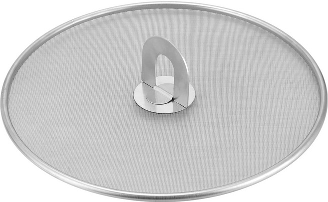 발룬피니 연마제 없는 스텐 기름튐방지 덮개 커버 접이형, 1개, 25cm