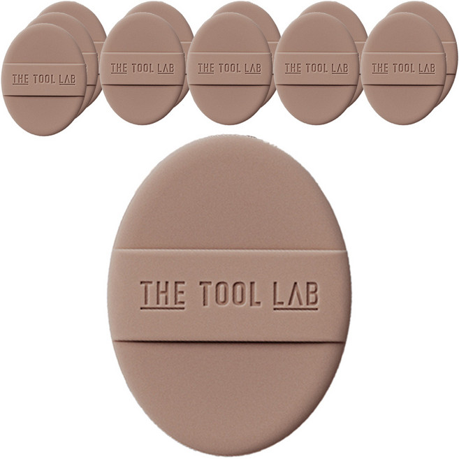 더툴랩 롱래스팅 텐션 퍼프 촉촉 레귤러, 모카, 12개