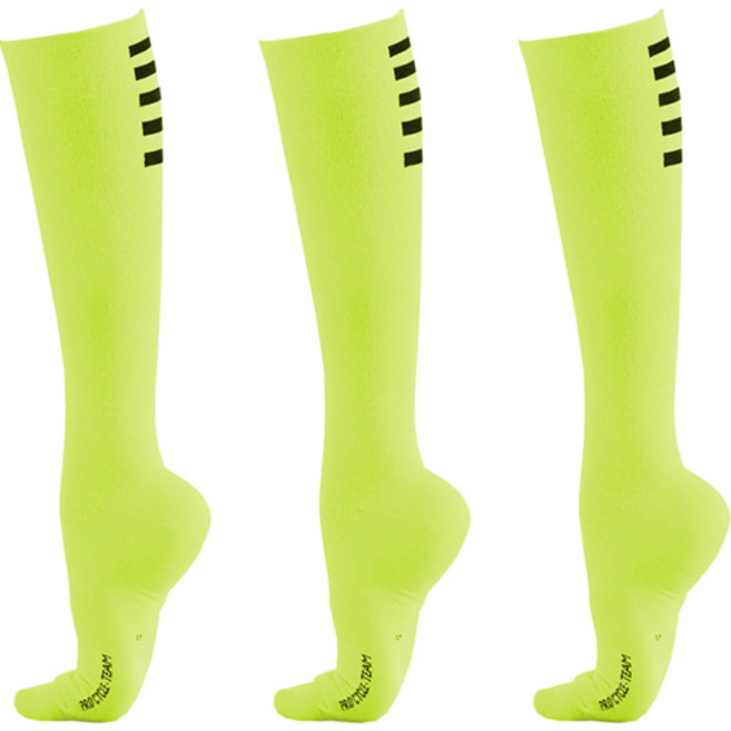 펠레트리코 올스포츠 컴프레션 삭스, 네온옐로우, 3개