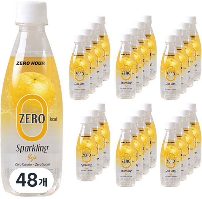 메디쿼터스 제로아워 유자맛 스파클링, 350ml, 48개