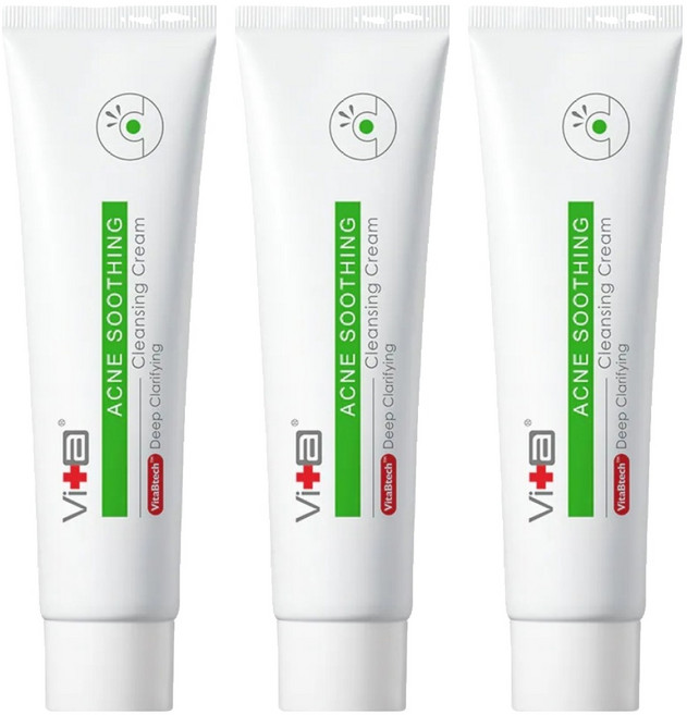 Swissvita 薇佳 速效抗痘調理潔面乳 VitaBtech升級版, 100g, 3條