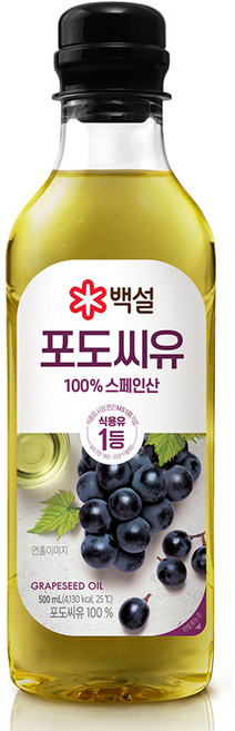 백설 포도씨유, 500ml, 1개
