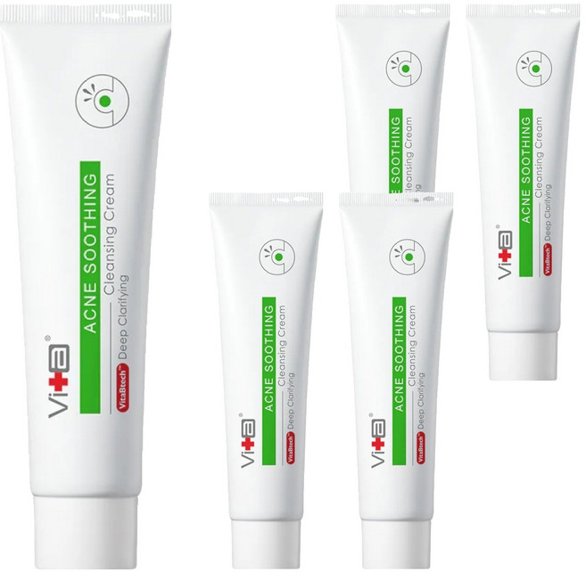 Swissvita 薇佳 速效抗痘調理潔面乳 VitaBtech升級版, 100g, 5條