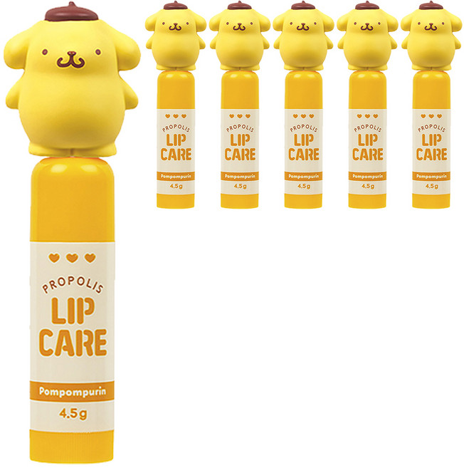 아텍스 산리오 캐릭터즈 폼폼푸린 립케어, 코코넛밀크향, 4.5g, 6개