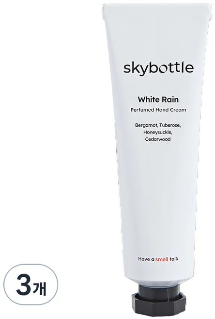 스카이보틀 퍼퓸 핸드크림 화이트레인, 50ml, 3개 - 쿠팡