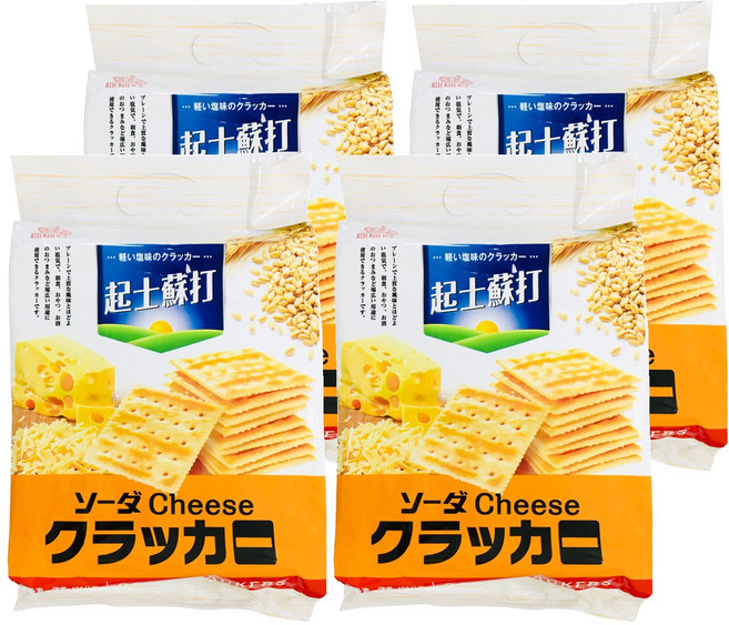 日日旺 起士蘇打餅乾 奶素, 400g, 4包