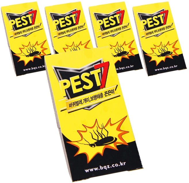 페스트세븐 바퀴벌레 끈끈이 4p, 5개 - 쿠팡