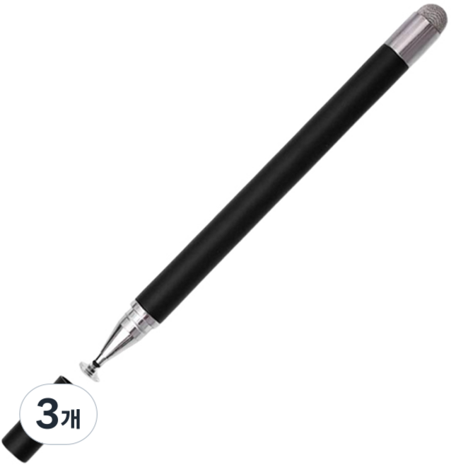 Dayeongyeong 手機 平板電腦 超細電容式觸控筆 JR11, 黑色(JR116), 3個