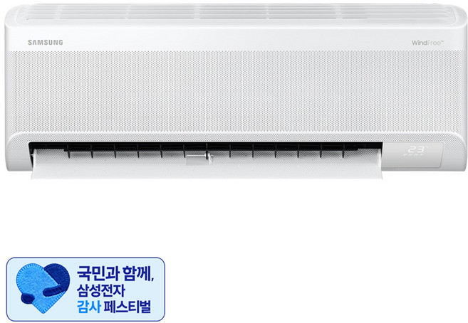 [삼성 감사 페스티벌] 삼성전자 24.4㎡(7.4평) AI 무풍콤보 벽걸이 에어컨 AR60F07D12WT + 리모컨 세트 방문설치, 에어컨(AR60F07D12WT), 일반배관형
