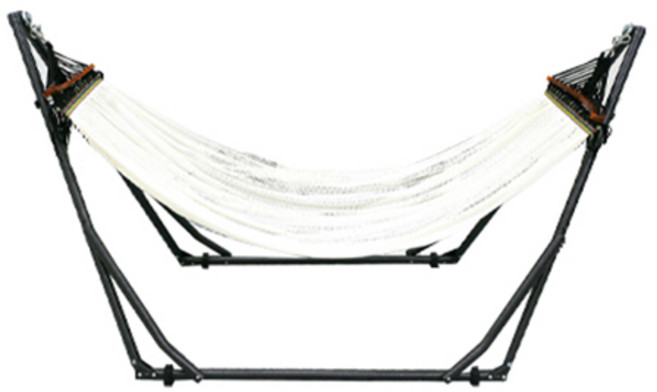 알래스카블랙 해먹 + 스탠드 + 보관가방 세트, 그레이 + 크림화이트
