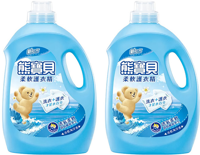 Snuggle 熊寶貝 柔軟護衣精 沁藍海洋香, 3.2L, 2桶