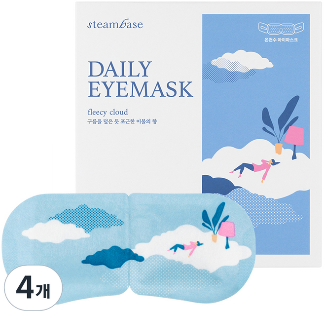 스팀베이스 데일리 아이마스크 구름이불향, 5개입, 4개