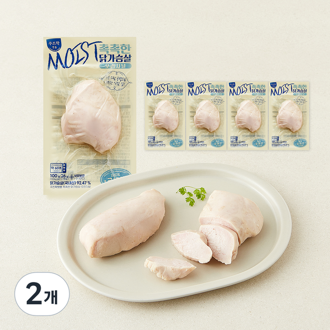 쿠즈락 촉촉한 닭가슴살 오리지널, 100g, 2개, 5개입