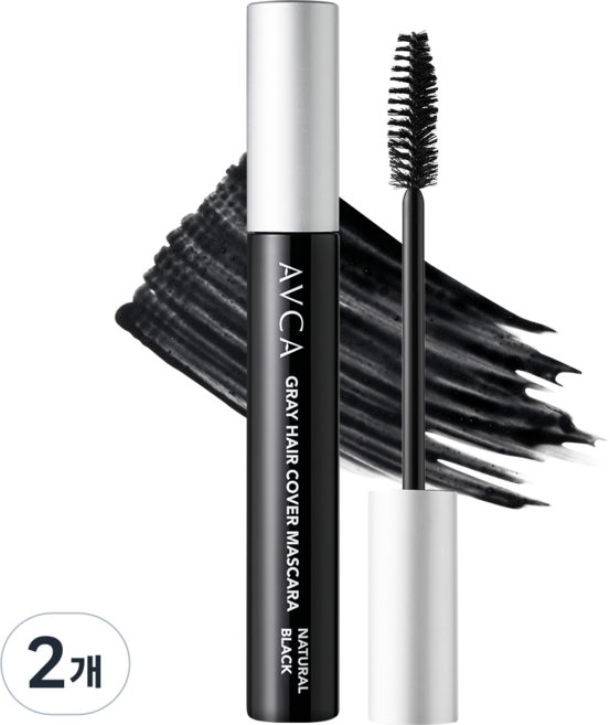 AVCA Rapid 遮蓋白髮染髮筆 7g, 自然黑, 2個