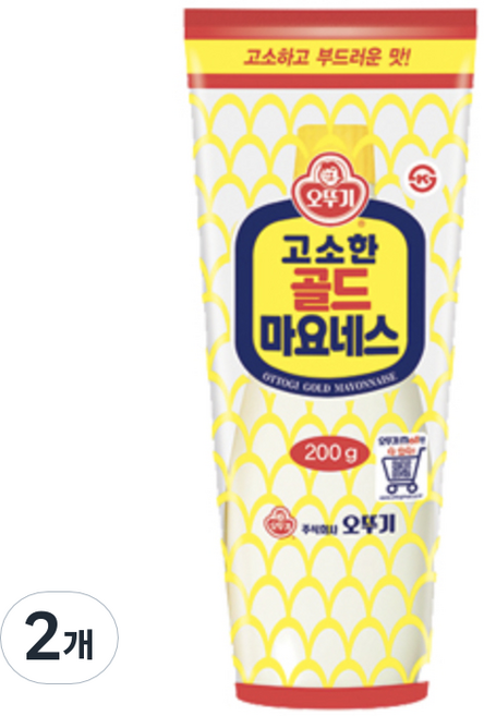 오뚜기 고소한 골드 마요네스, 200g, 2개