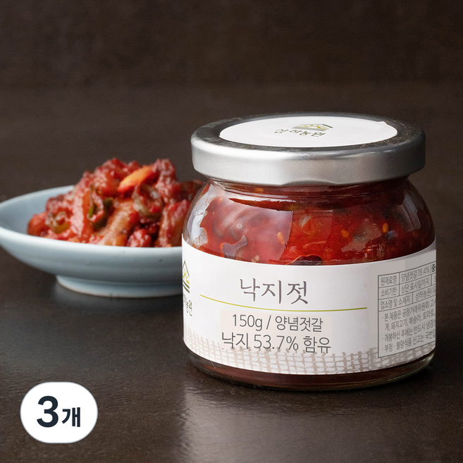 상하농원 낙지젓, 150g, 3개