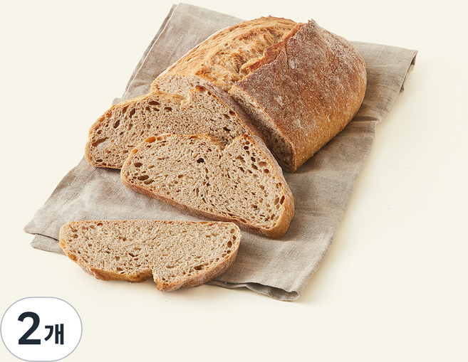 바른식방 저당 리얼 바른 통밀빵, 700g, 2개, 1개입