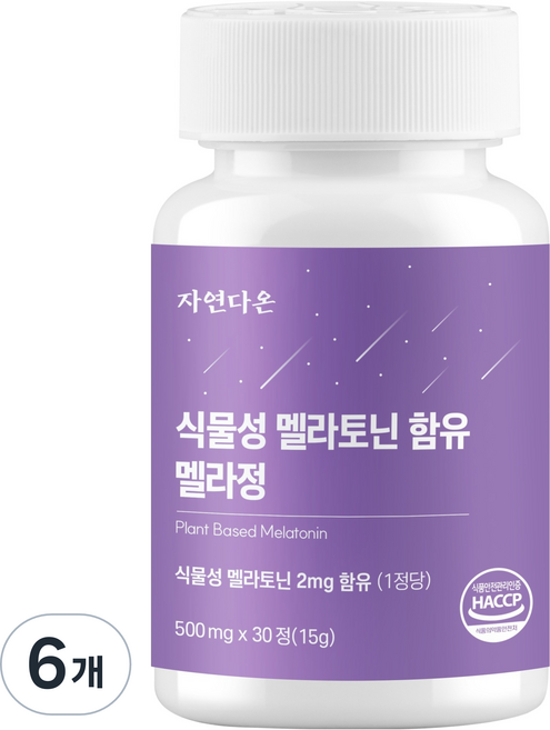 자연다온 식물성 멜라토닌, 15g, 6개