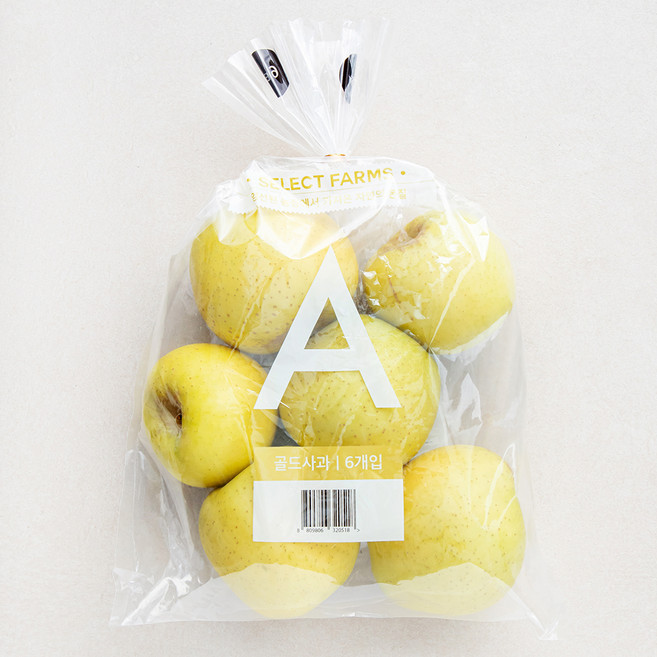 셀렉트팜 A 골드사과, 1.5kg(중대과, 6입), 1개