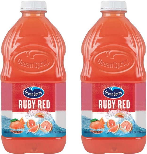 오션스프레이 루비 레드 자몽 드링크, 1.89L, 2개