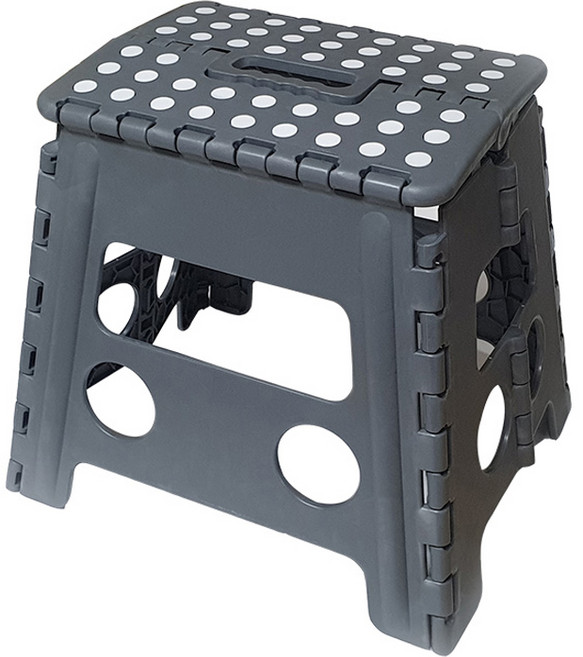 가쯔 다용도 콤팩트 접이식 의자 M, 그레이, 1개