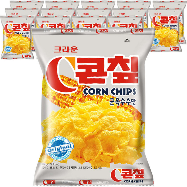콘칲 C 군옥수수맛, 70g, 15개