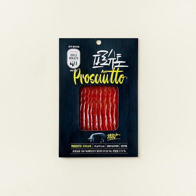 존쿡델리미트 프로슈토, 50g, 1개