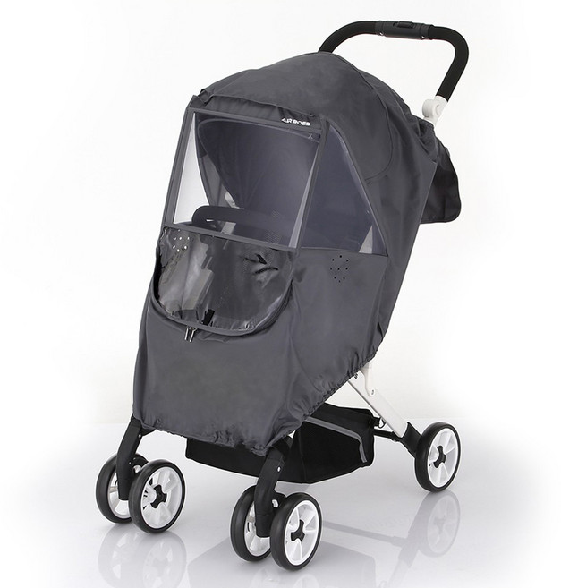 에어보스 올인원 유모차 보낭커버, 그레이, 1개