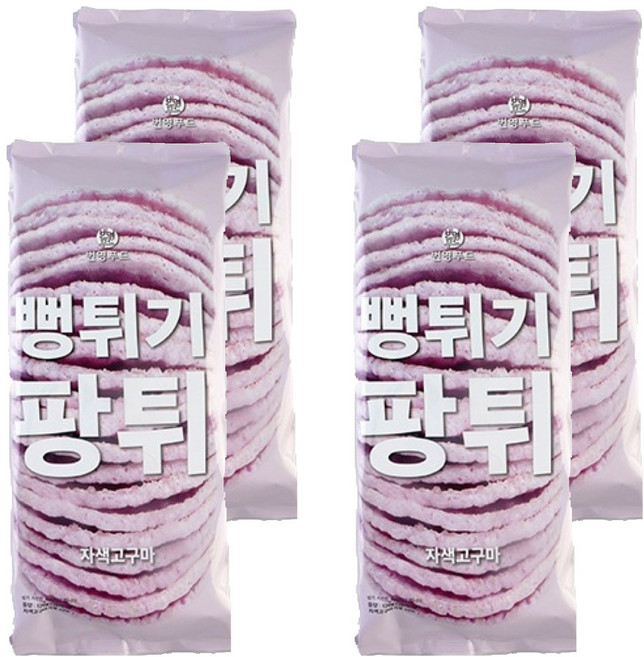 팡튀 자색고구마 뻥튀기, 120g, 4개