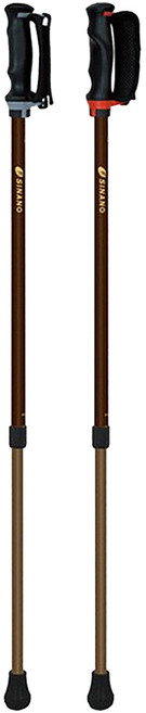 SINANO 安心健走杖, 咖啡色, 2個