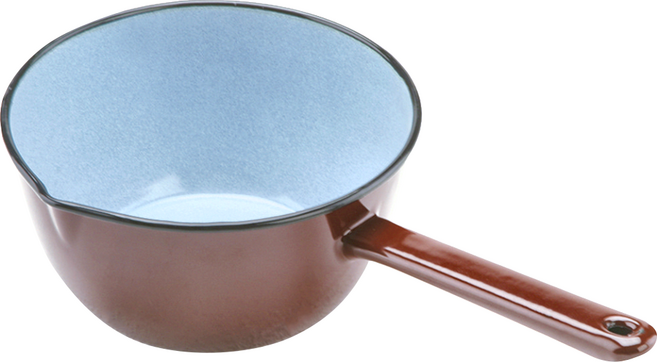 ibili 琺瑯牛奶鍋, 18cm, 棕色, 1個